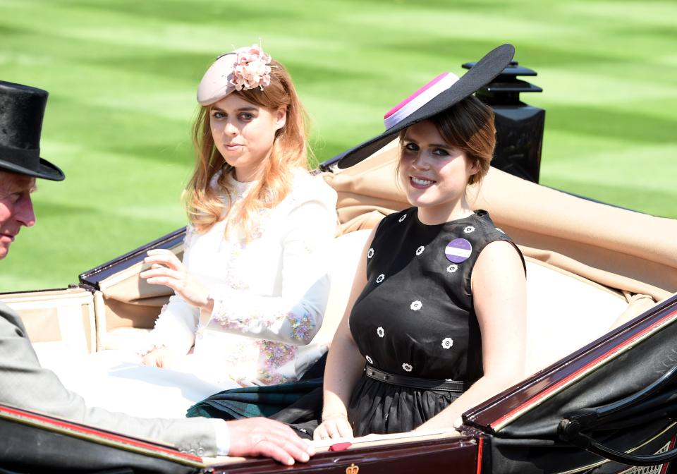  Princesses Eugenie and Beatrice were also in attendance and glammed up for their day at the races