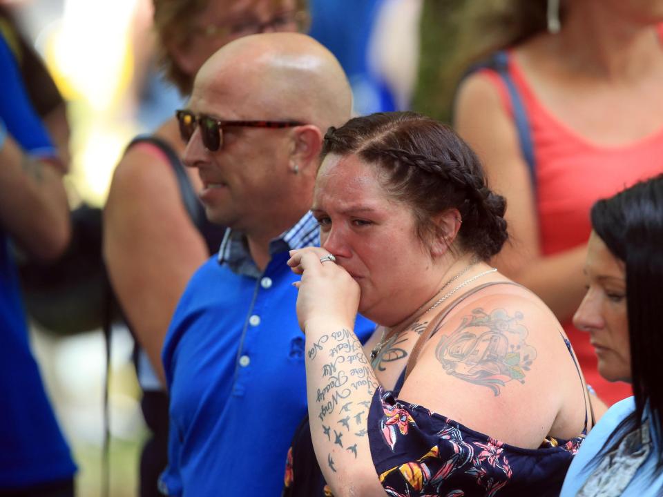  Her mum, Charlotte, wept as she said goodbye to her beloved daughter