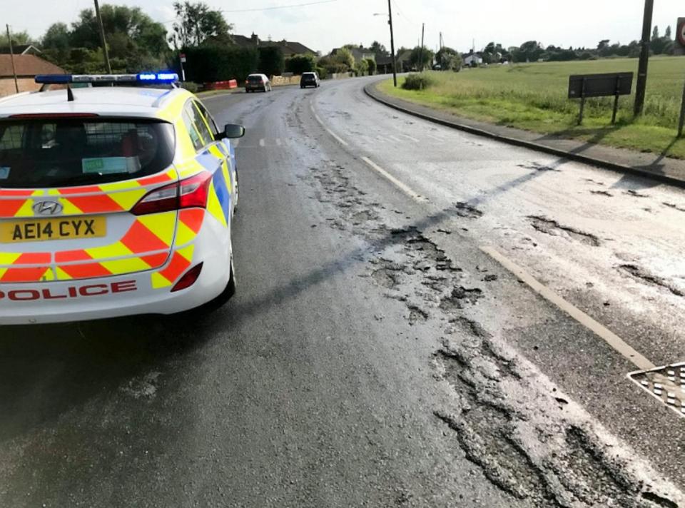  Winter road gritters had to be deployed over fears vehicles would skid on the melting tarmac