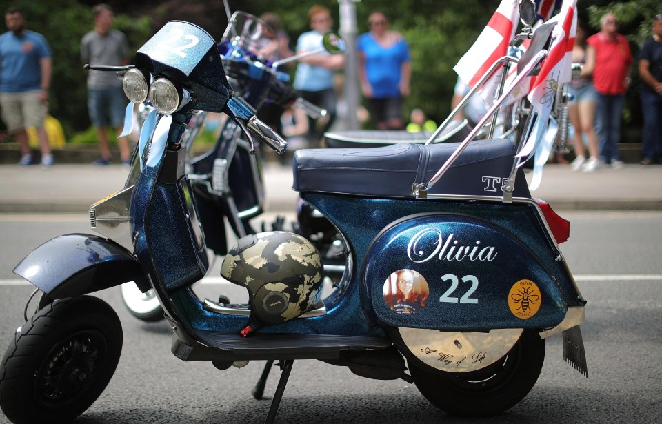 A personalised scooter paying tribute to the teen who loved scooters