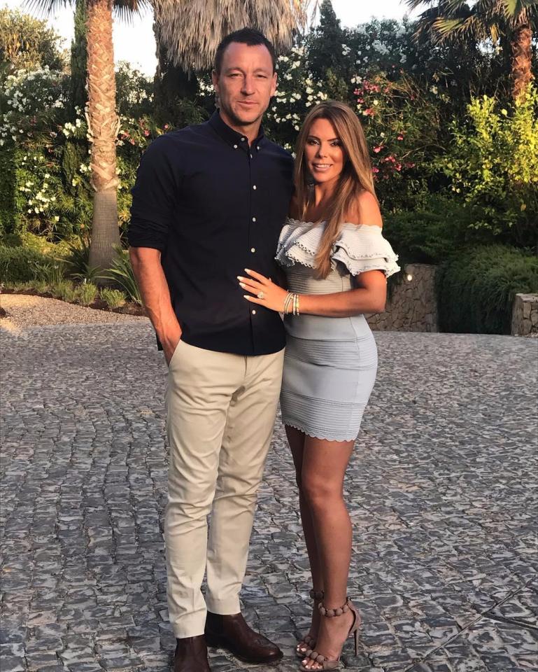  John Terry with wife Toni on their recent trip to Portugal