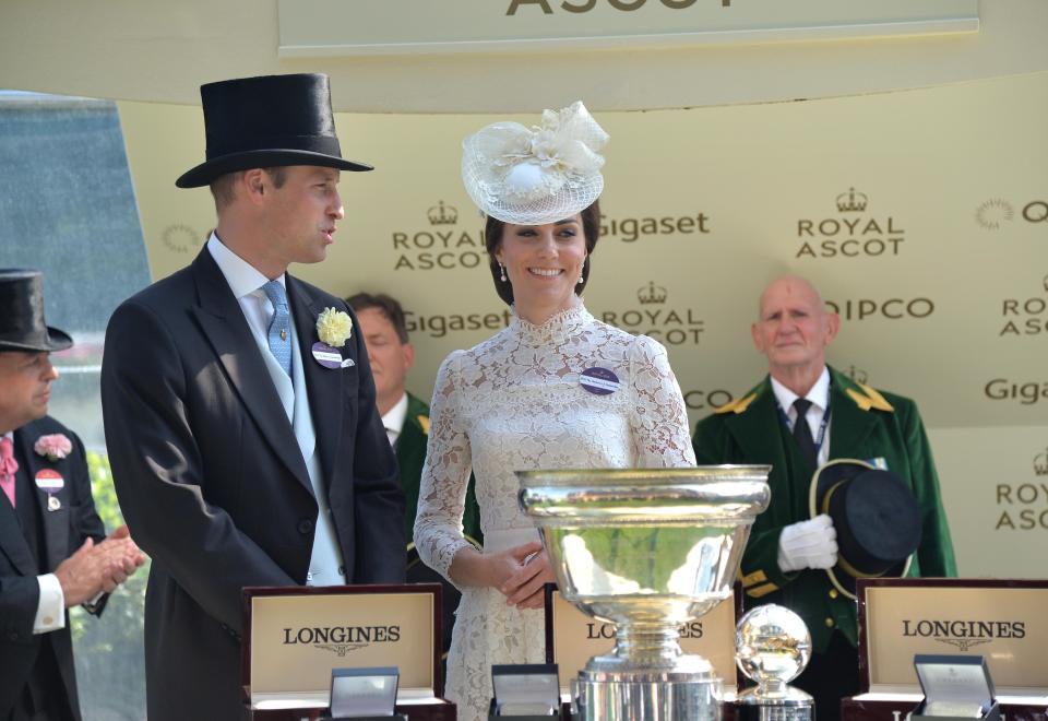  The Duke and Duchess of Cambridge were given the honour of presenting this year's trophy