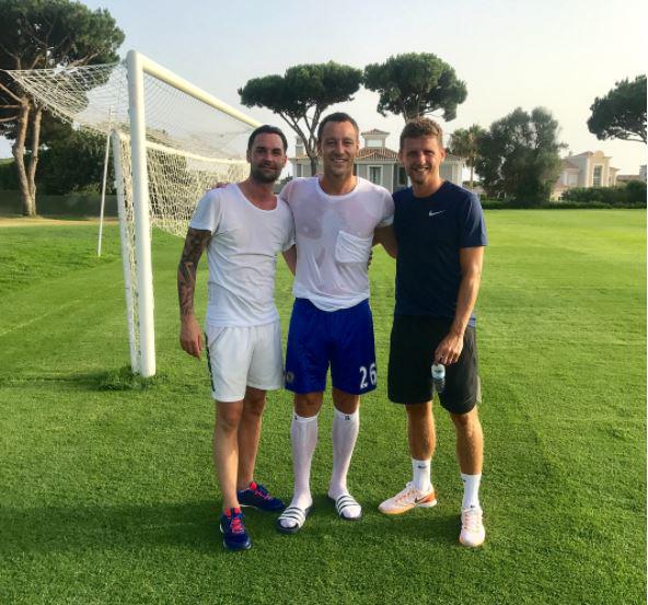  John Terry trained with Alex Bruce and Chris Eagles in Portugal