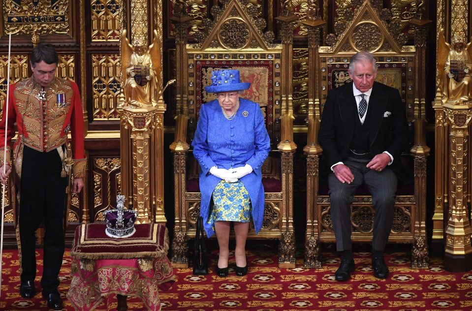  The Queen and Prince Charles at the State Opening of Parliament