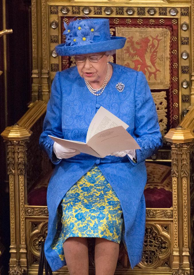  The Queen read out the 27 bills Theresa May's government will try to introduce today