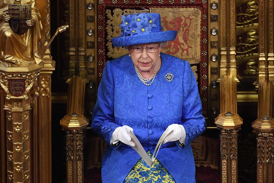  The Queen read out the Government's agenda during the State Opening of Parliament