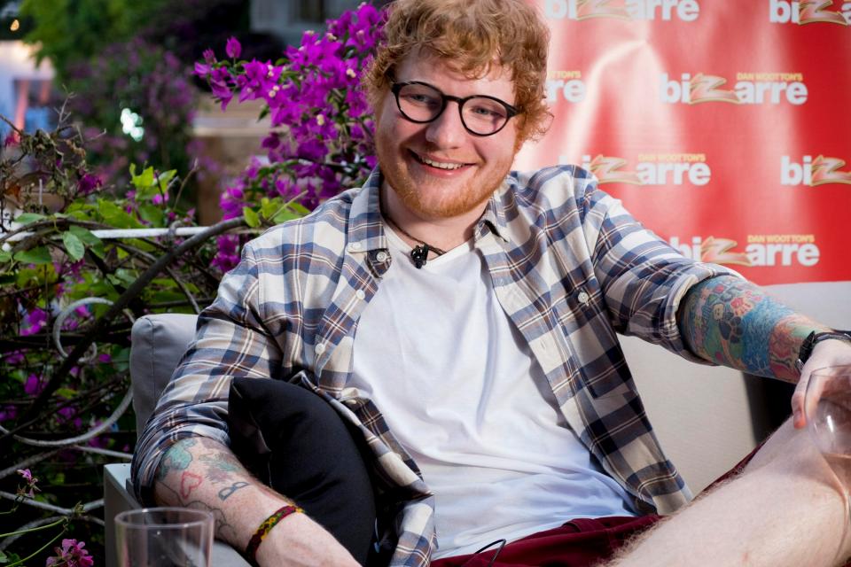  Ed looked happy in the south of France sunshine ahead of his return to Britain for Glastonbury gig