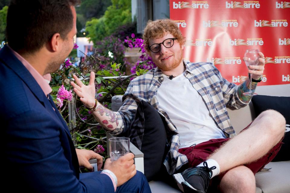  Ed is getting ready to perform at Glastonbury this weekend