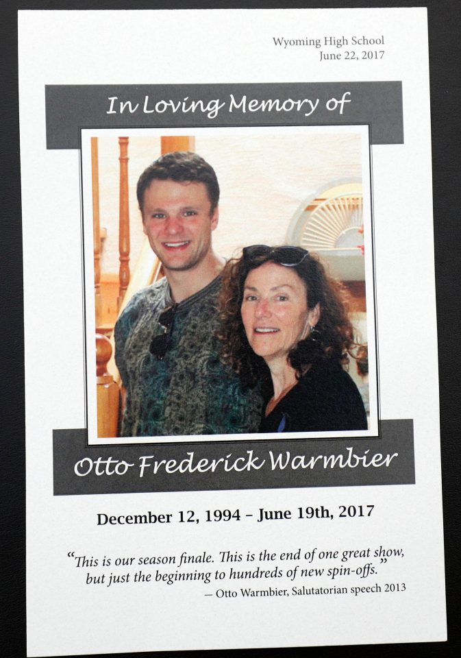  Otto, 22, was due to be laid to rest at Oak Hill Cemetery in Cincinnati today