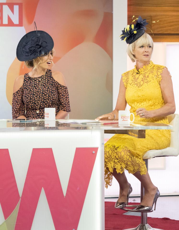  The ladies showed off their best race hats on the show