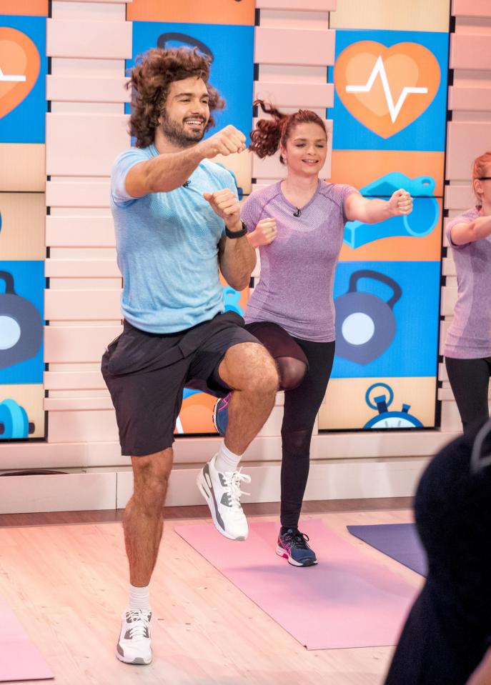  Joe talked viewers through simple HIIT exercises to get your blood pumping