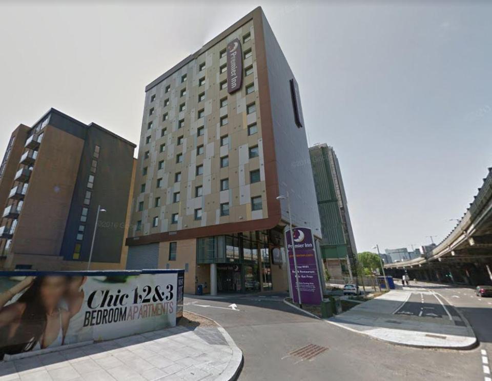  Premier Inn said the cladding used on the blocks, including this one in Brentford, is not the same as that on Grenfell Tower