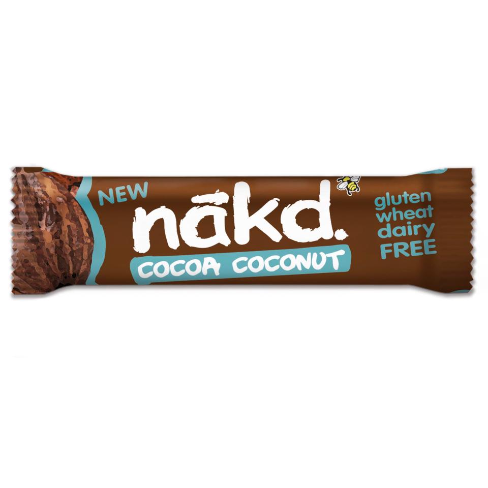  Nakd Cocoa Coconut bars taste divine and contain just 133 calories