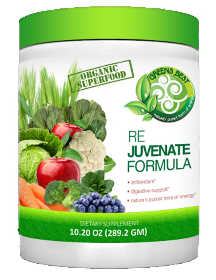  ReJuvenate is a new greens powder that helps you get three portions of fruit or veg