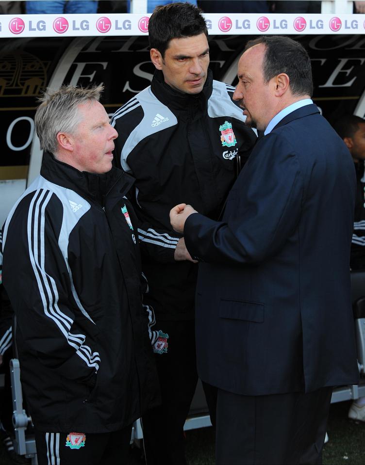  Pellegrino played under Benitez and also spent two years on his coaching staff at Liverpool