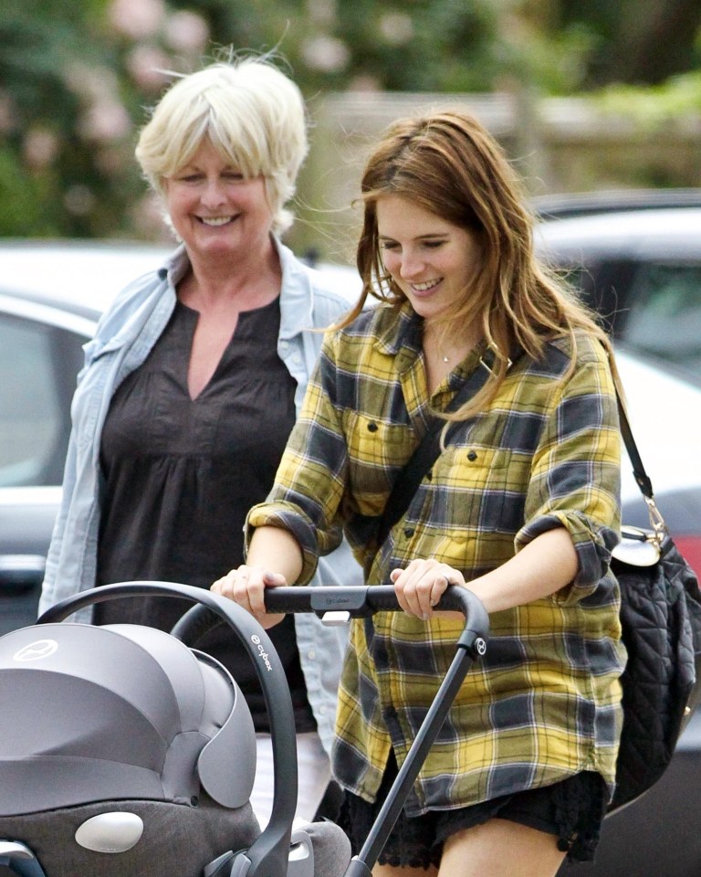 Binky gazed adoringly at her baby daughter