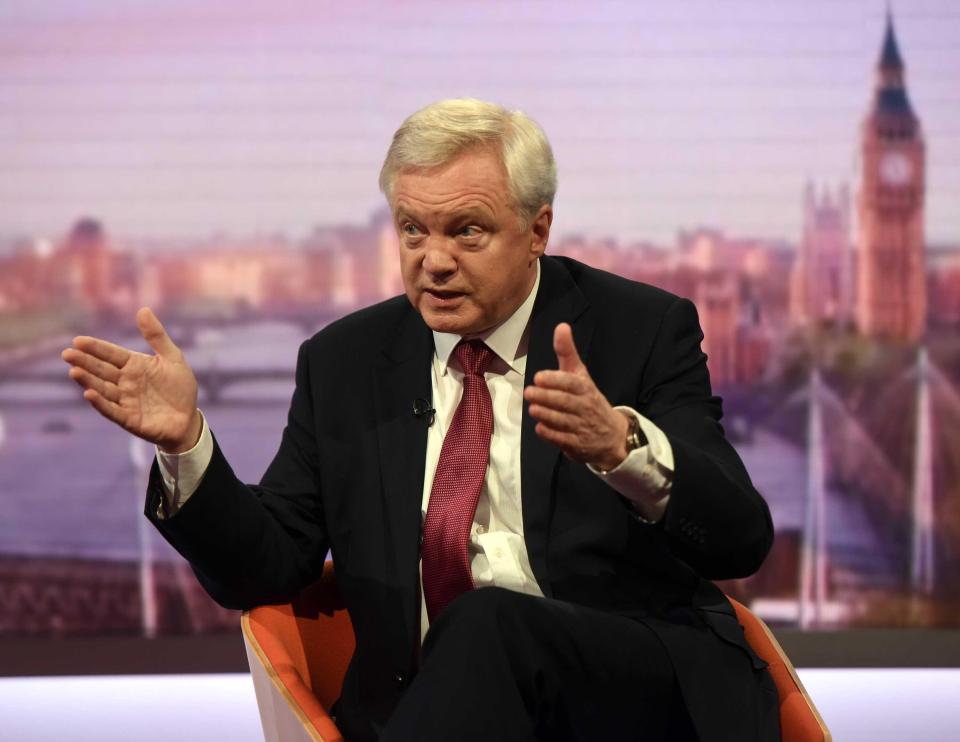  David Davis has called for speculation on Theresa May's leadership to end