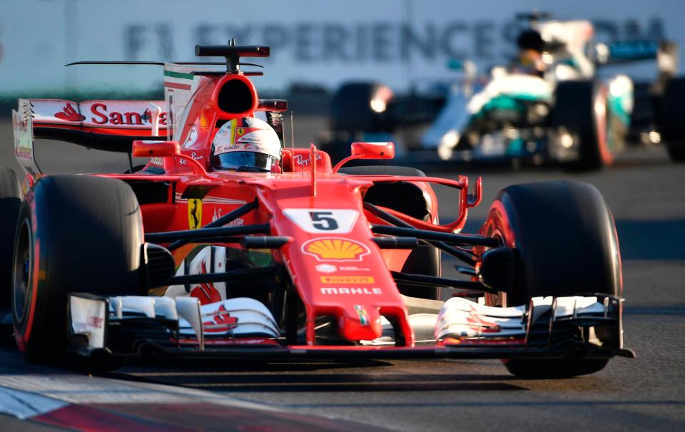  Vettel was hit with a ten-second penalty but still came in fourth