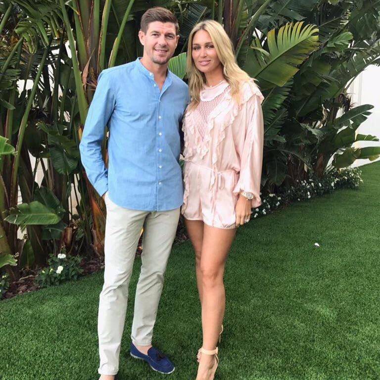  Gerrard and wife are enjoying their first family holiday since the birth of their son Lio in April