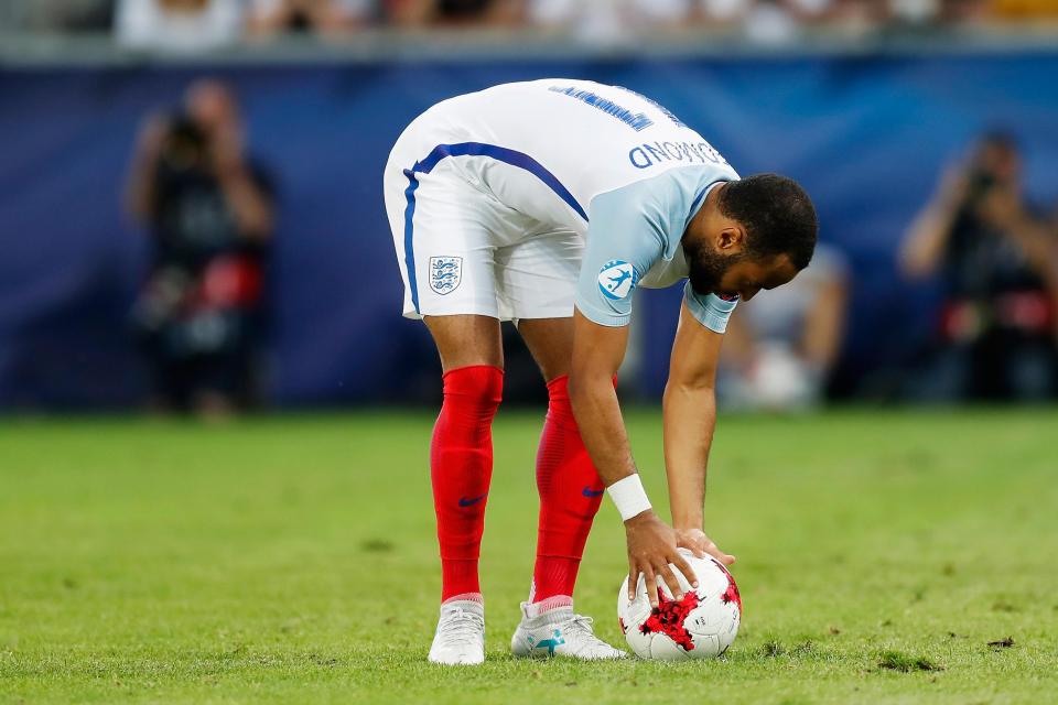  Nathan Redmond was visibly nervous before taking his penalty