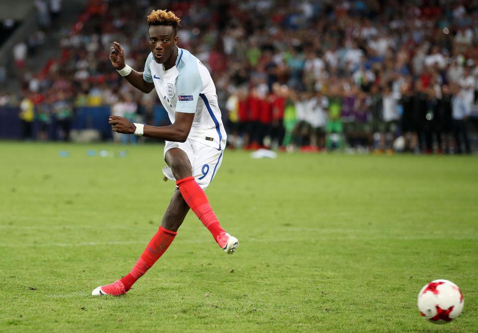  Tammy Abraham missed a crucial spot kick at the Under-21 European Championship