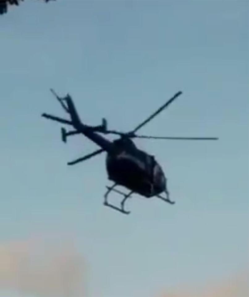  The helicopter has not been seen since the attack