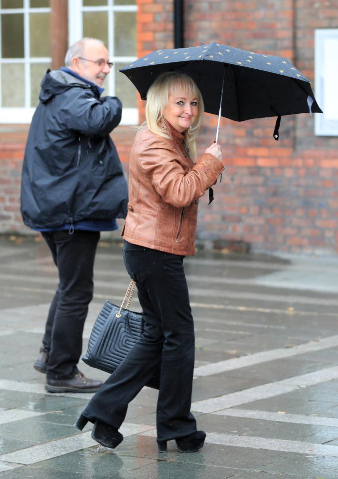  Jenny Hicks, who lost two daughters in the tragedy, arriving at Parr Hall, Warrington