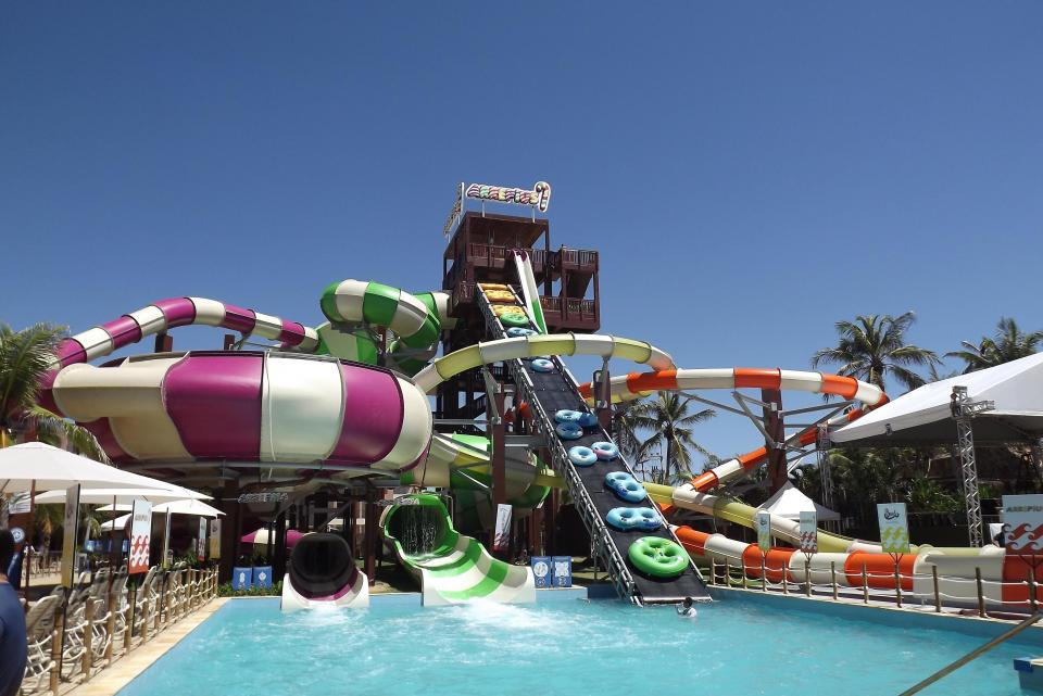  Beach Park, Brazil’s biggest waterpark is right on the seafront