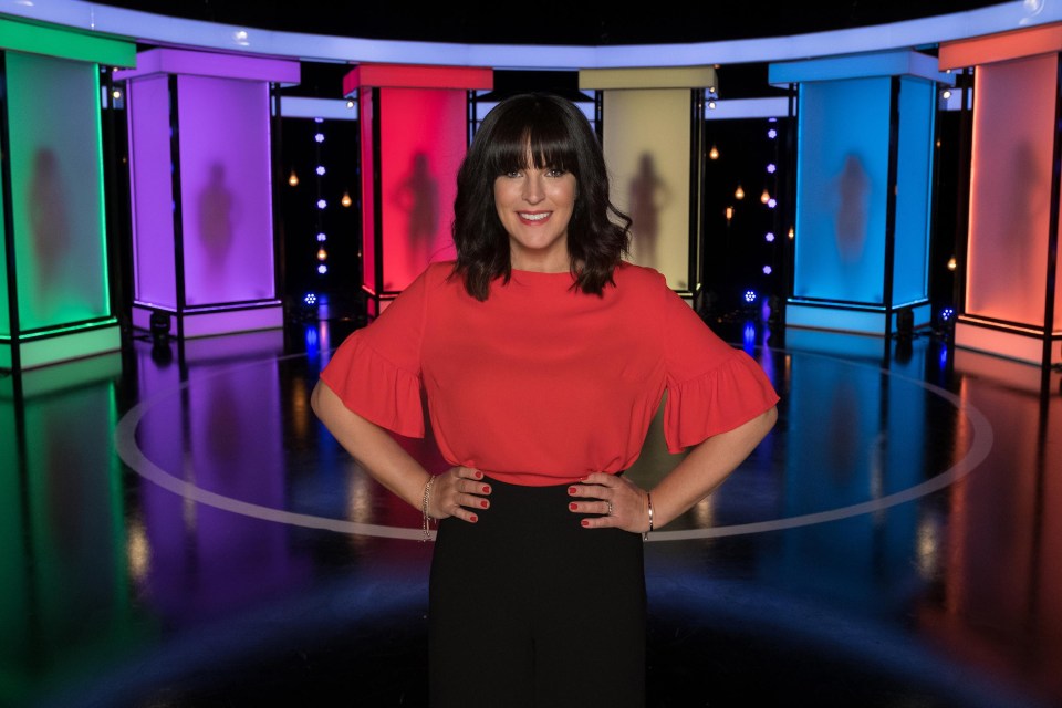 Anna Richardson hosts the saucy show, where naked candidates stand behind glass panels