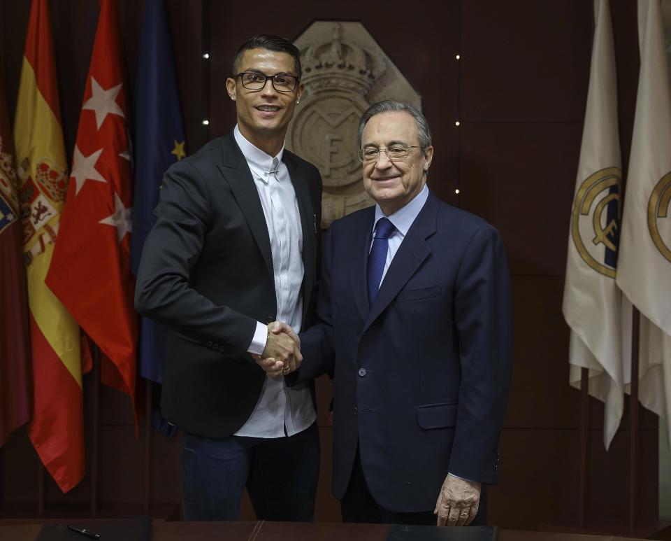  Florentino Perez moved to repair ties between Real Madrid and Cristiano Ronaldo