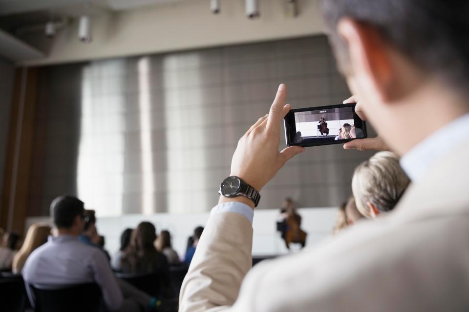  Whilst filming, use the white button in the corner of the screen to take stills