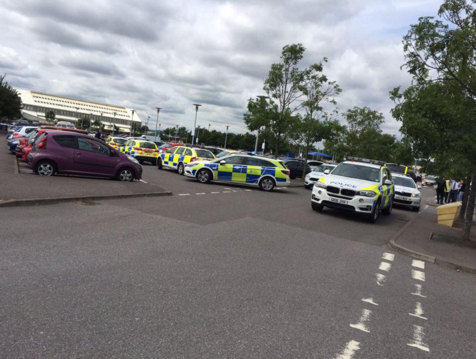  Police cordoned off Dockside shopping centre in Chatham following the brutal attack