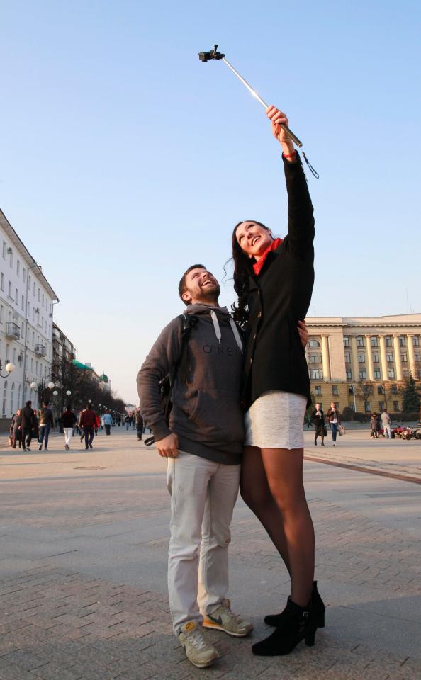  Ekaterina hopes her height will get her into the Guinness Book Of Records