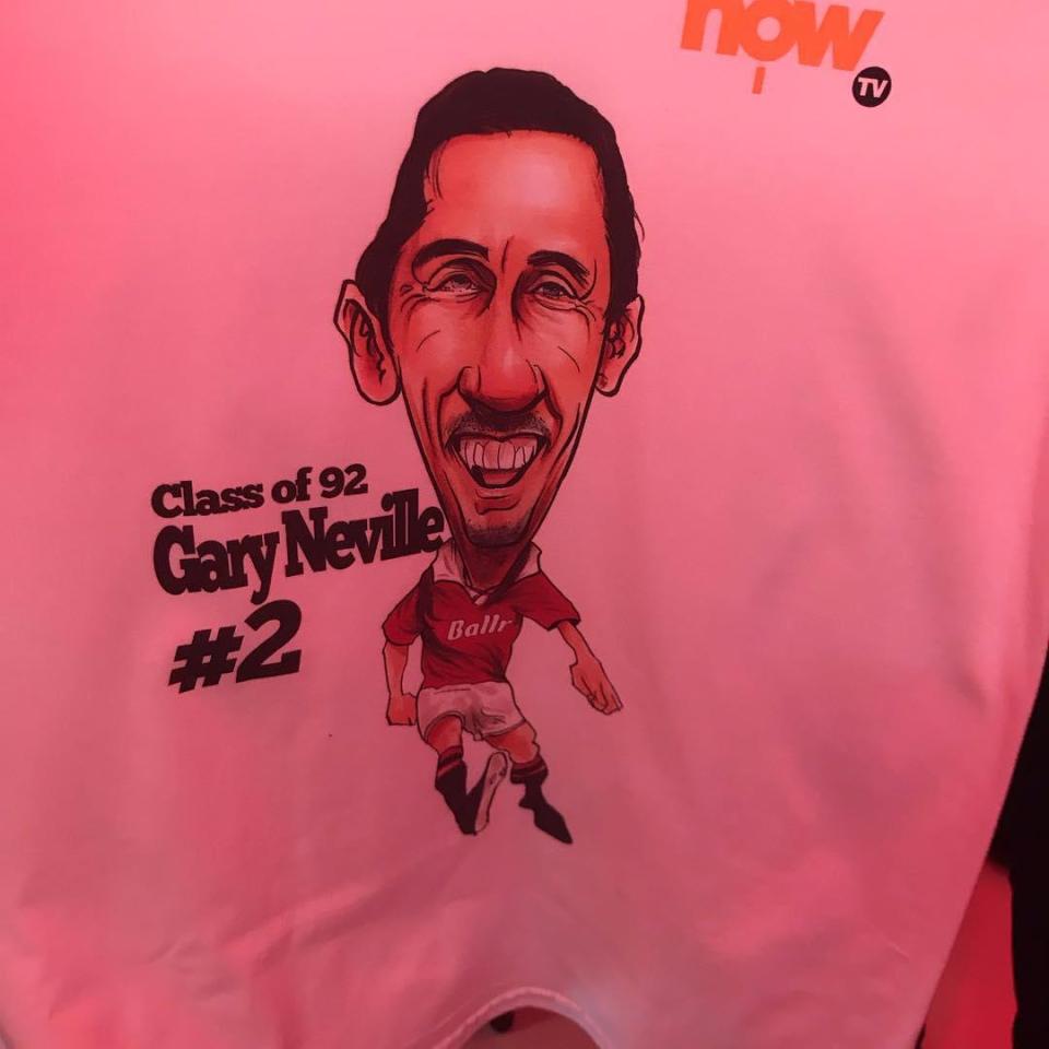  They were also handed t-shirts with hilarious caricatures