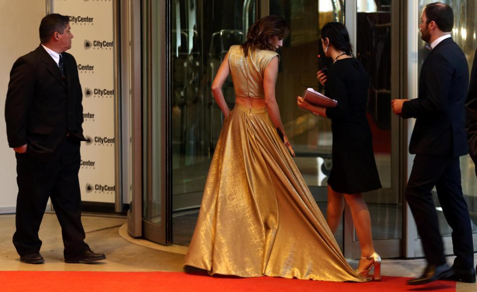  Guests arrived at the wedding at the City Centre Hotel and Casino