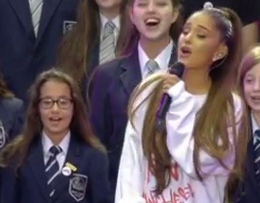  Natasha Seth, 12, performed a heartwarming duet with Ariana Grande at the end of the Manchester tribute gig