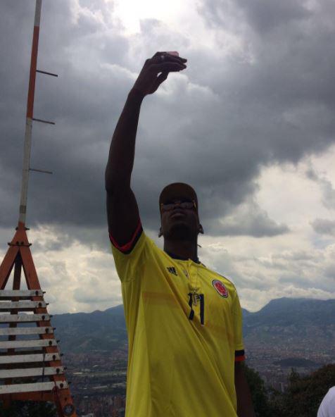  Pogba was in Colombia earlier this month for a charity match