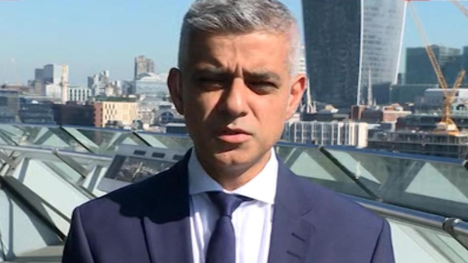  Sadiq Khan said 'terrorism is terrorism, whether it's Islamist-inspired or by others'