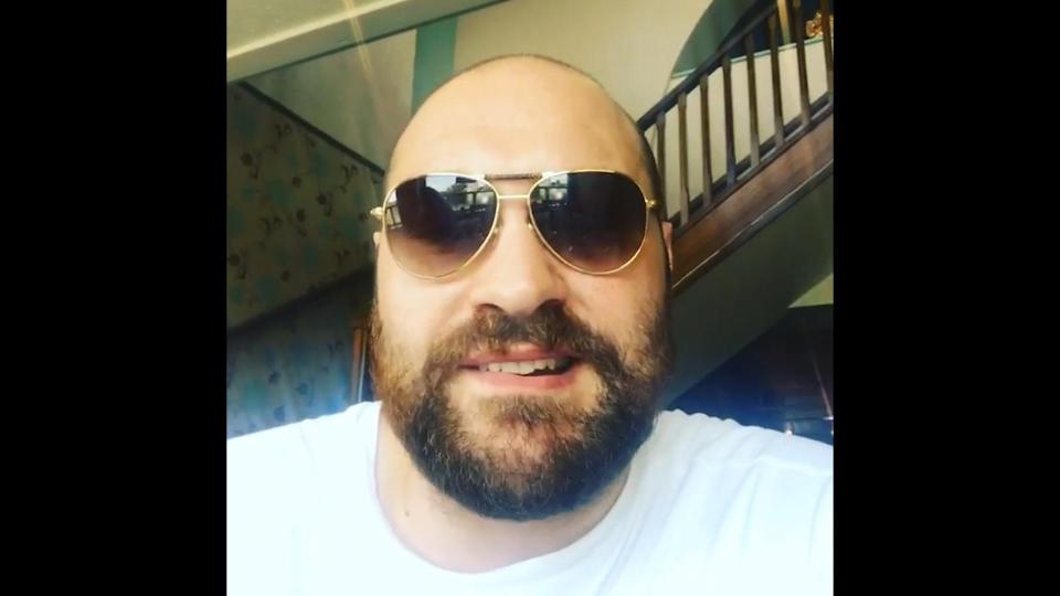  Fury has been posting videos of himself but not showing off his body