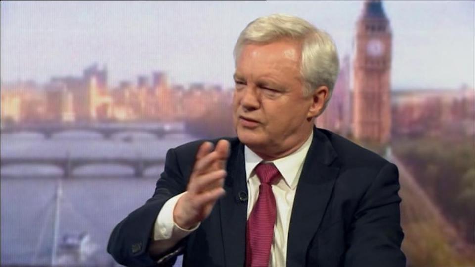  Brexit Secretary David Davis insisted the proposed residency document is not an ID card