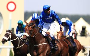  Buick celebrates as Ribchester wins the Queen Anne