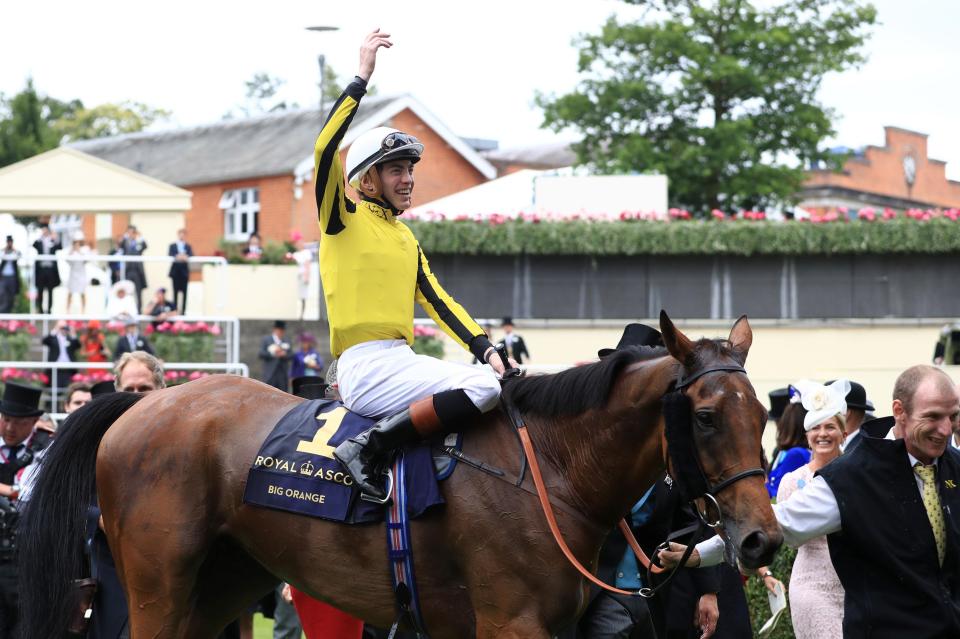  James Doyle celebrated his big win on Big Orange