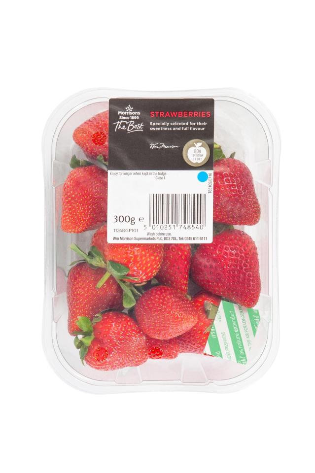  The technology is used in punnets of strawberries sold in Morrisons