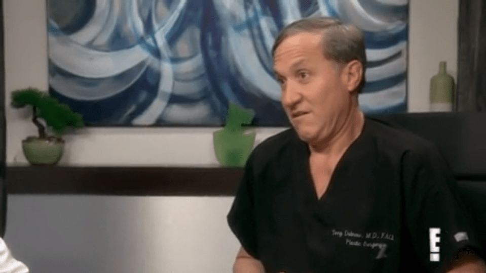  Even Dr Dubrow, a breast specialist, was stunned by Elizabeth's leaky problems