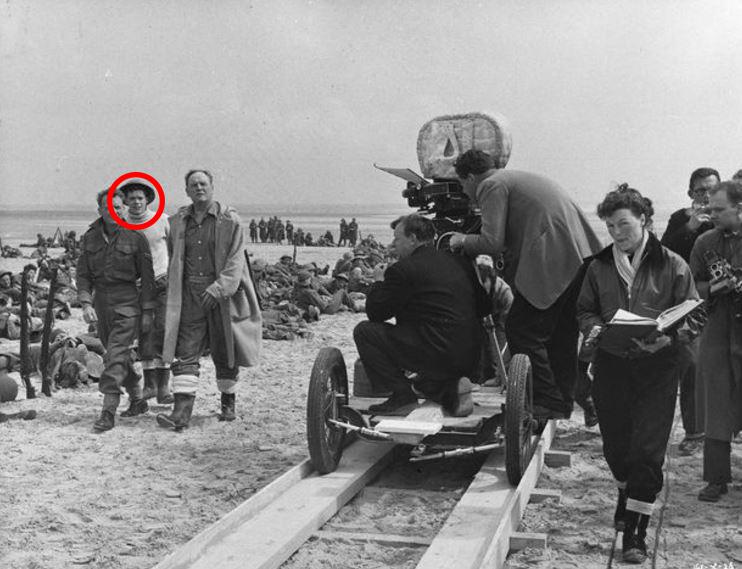 Actor Sean Barrett, films a scene from the original Dunkirk film