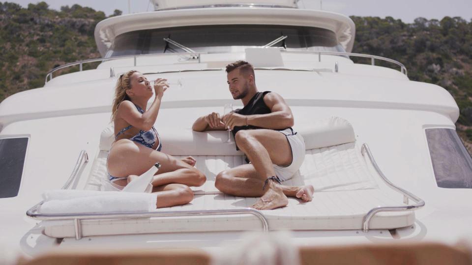  Olivia Attwood and Chris Hughes spent their final Love Island date on a yacht