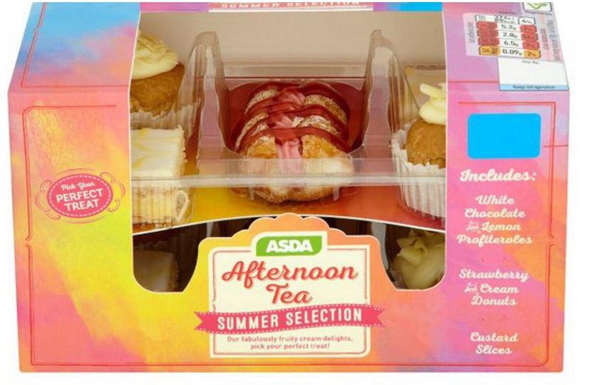  Asda has launched a new afternoon tea cake selection with ten cakes for £3