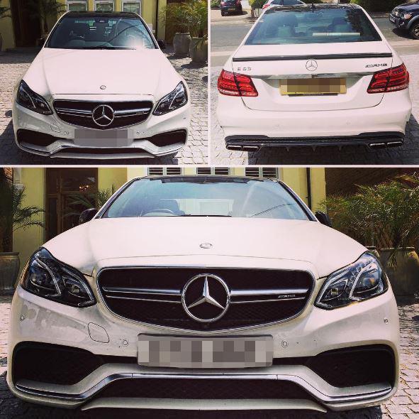  He refers to this £78,000 Mercedes as his 'baby' but an insider confirms the car belongs to his dad