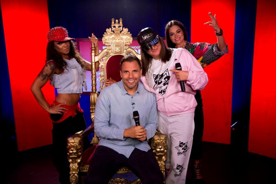  Honey performed a rendition of her new single Hit You With The Honey G with two of her backing dancers