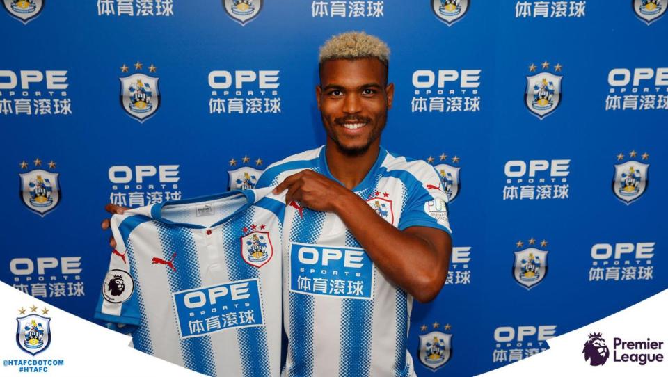  Steve Mounie has signed for Huddersfield Town on a club record fee